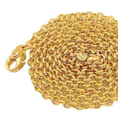 18K Yellow Gold Mens Fancy Chain 3 mm